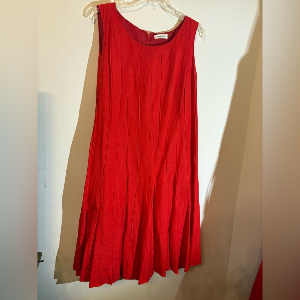 Calvin Klein Vibrant Red Dress